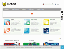 Tablet Screenshot of k-flex.com